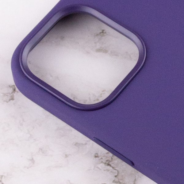 Чохол для iPhone 12 Pro Max Фіолетовий Silicone case full with Magsafe and Animation - Зображення 6