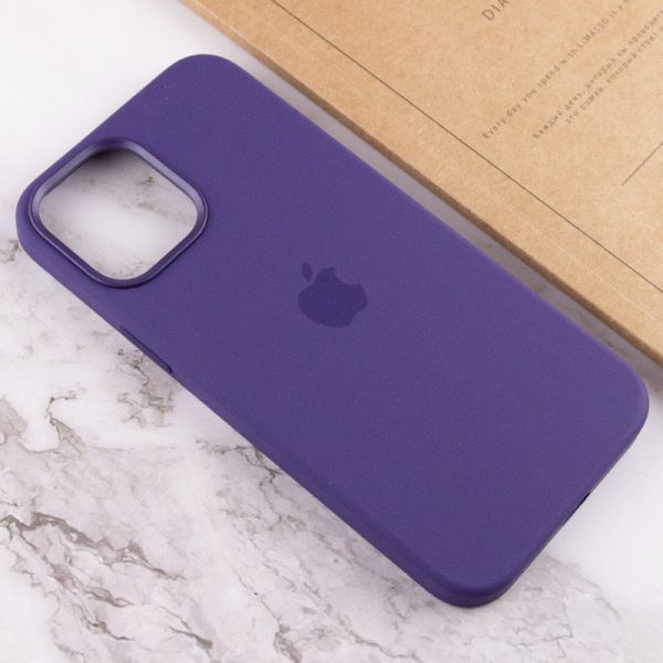 Чохол для iPhone 12 Pro Max Фіолетовий Silicone case full with Magsafe and Animation - Зображення 7
