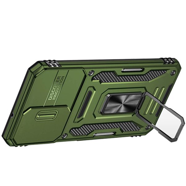 Ударостійкий чохол для Samsung Galaxy A23 4G Оливковий Camshield Army Ring - Зображення 2