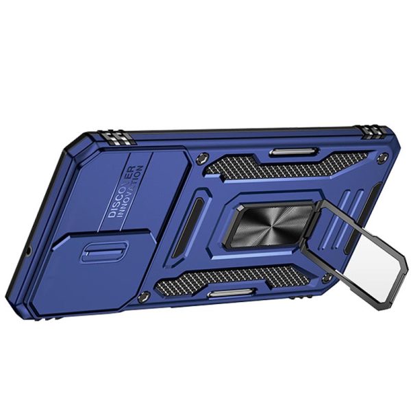 Ударостійкий чохол для Samsung Galaxy A23 4G Синій Camshield Army Ring - Зображення 4