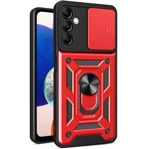 Ударостійкий чохол для Samsung Galaxy M35 5G Червоний Camshield Serge Ring