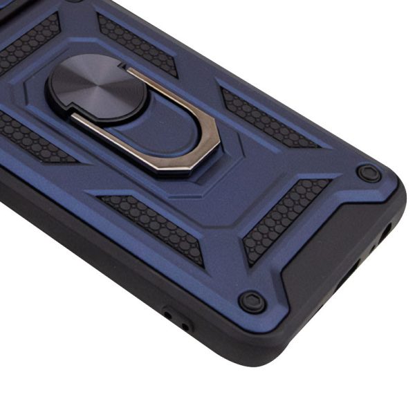 Ударостійкий чохол для Samsung Galaxy A04e Синій Camshield Serge Ring - Зображення 4