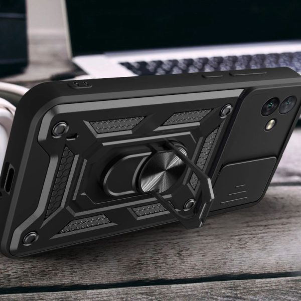 Ударостійкий чохол для Samsung Galaxy A04e Чорний Camshield Serge Ring - Зображення 4