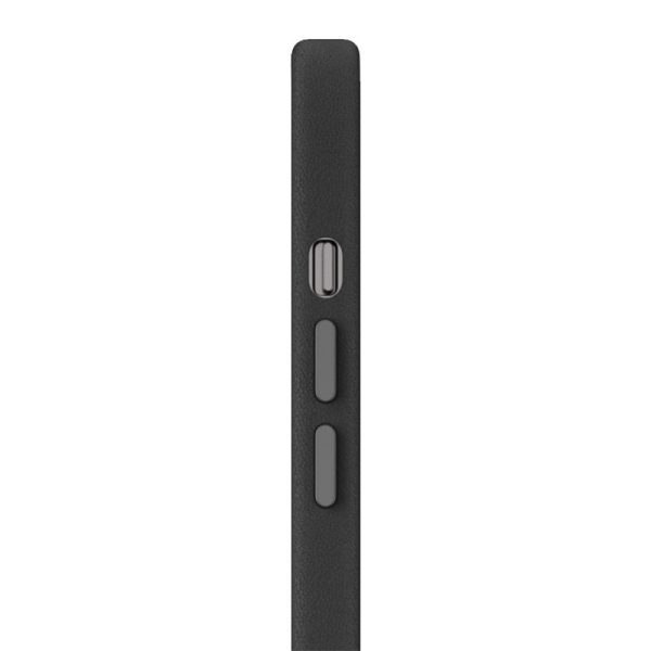 Шкіряний чохол для Apple iPhone 12 Pro Max Чорний Leather Case with MagSafe and Animation - Зображення 3