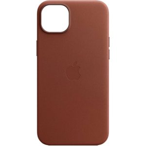 Шкіряний чохол для Apple iPhone 12 Pro Max Saddle Коричневий Leather Case with MagSafe and Animation