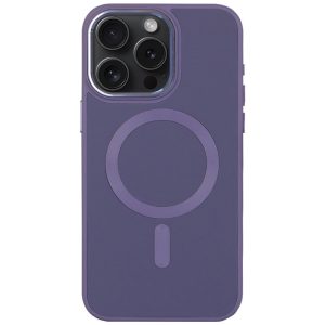 Шкіряний чохол для Apple iPhone 12 Pro Max Сірий Bonbon Leather Metal Style with MagSafe
