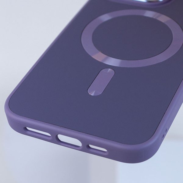 Шкіряний чохол для Apple iPhone 12 Pro Max Сірий Bonbon Leather Metal Style with MagSafe - Зображення 4