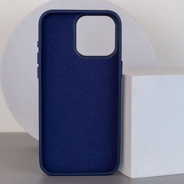Шкіряний чохол для Apple iPhone 12 Pro Max Синій Bonbon Leather Metal Style with MagSafe - Зображення 2