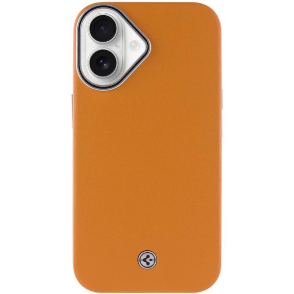 Чохол для iPhone 16 Plus Коричневий PC+Leather SGP with MagSafe - Зображення 2