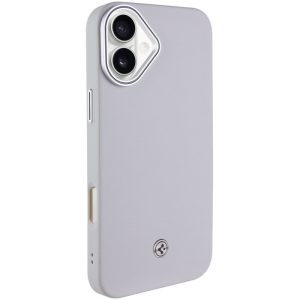 Чохол для iPhone 16 Plus Сірий PC+Leather SGP with MagSafe