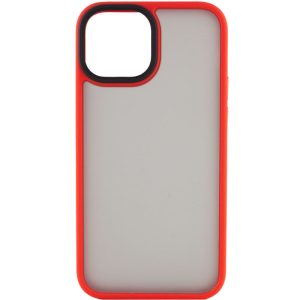 Чохол для iPhone 13 Червоний Metal Buttons