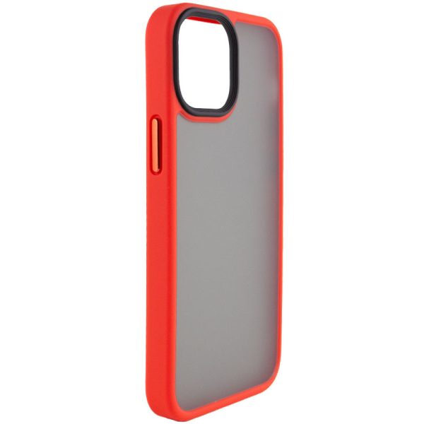 Чохол для iPhone 13 Червоний Metal Buttons - Зображення 3