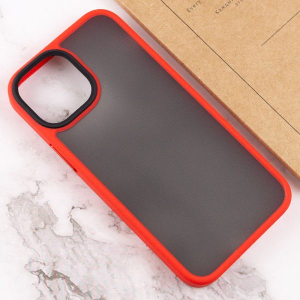 Чохол для iPhone 13 Червоний Metal Buttons - Зображення 4