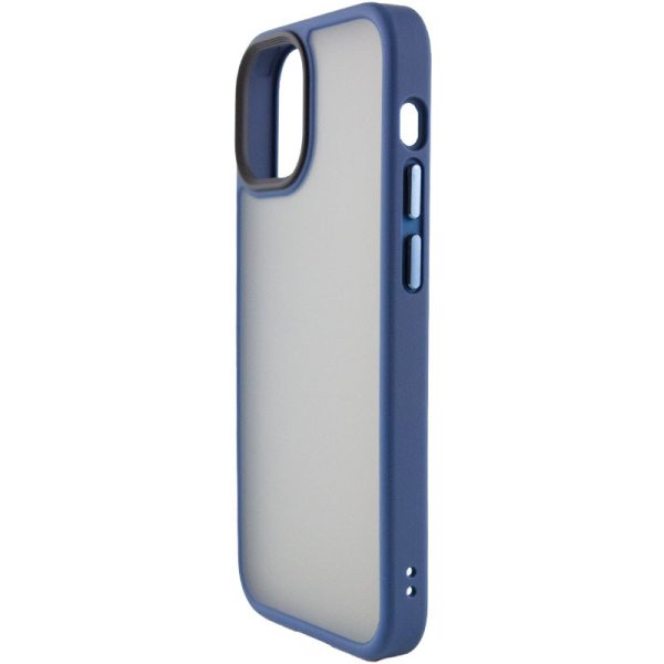 Чохол для iPhone 13 Синій Metal Buttons - Зображення 3