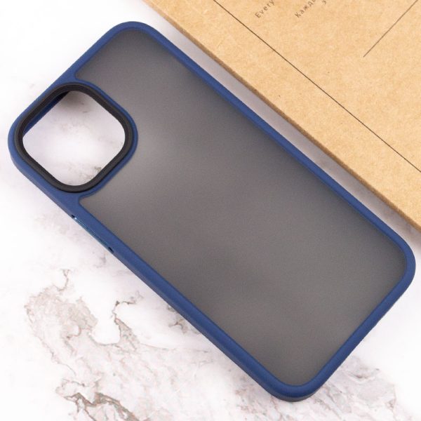 Чохол для iPhone 13 Синій Metal Buttons - Зображення 4