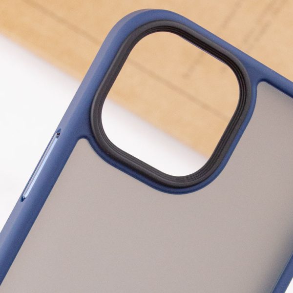Чохол для iPhone 13 Синій Metal Buttons - Зображення 5