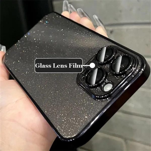Чохол для iPhone 14 Pro Чорний TPU+PC Glittershine - Зображення 4