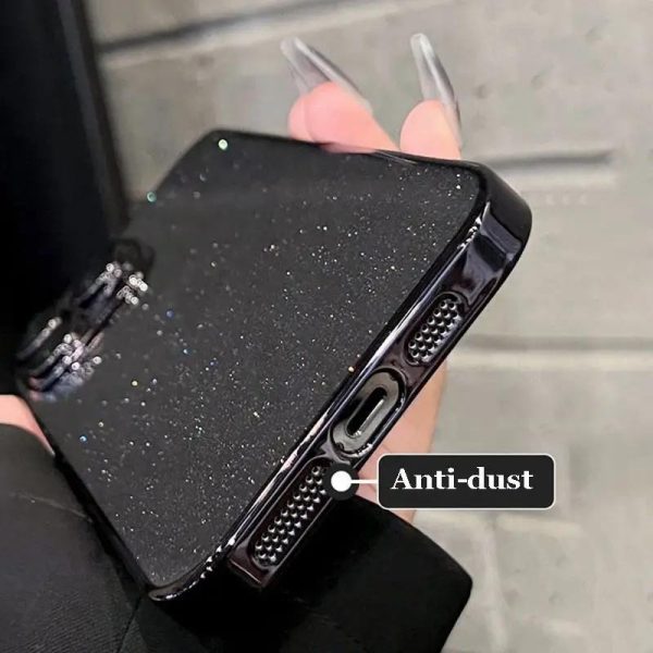 Чохол для iPhone 14 Pro Чорний TPU+PC Glittershine - Зображення 6