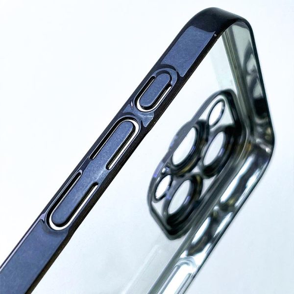 Чохол для iPhone 14 Pro Синій TPU+PC Glittershine - Зображення 6