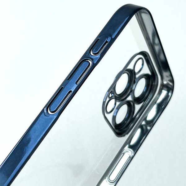 Чохол для iPhone 14 Pro Синій TPU+PC Glittershine - Зображення 7