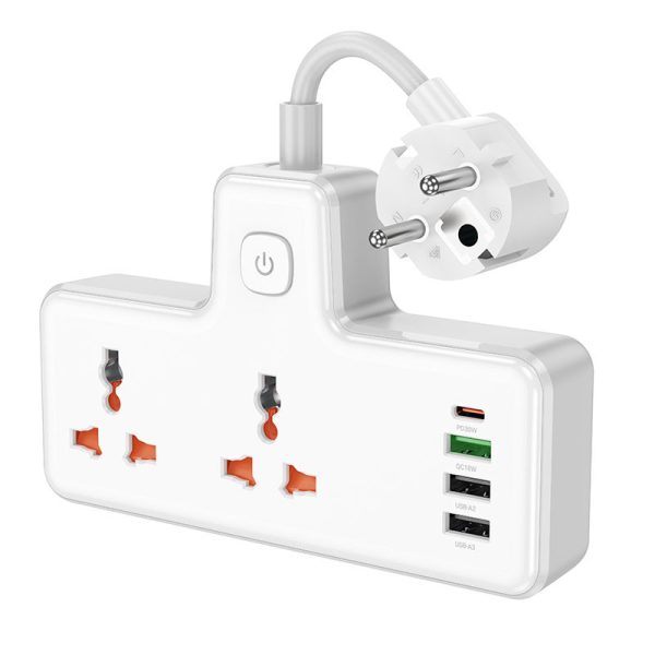 Зарядний пристрій Hoco AC12A Reise (PD30W/1C3A) +Socket - Зображення 2