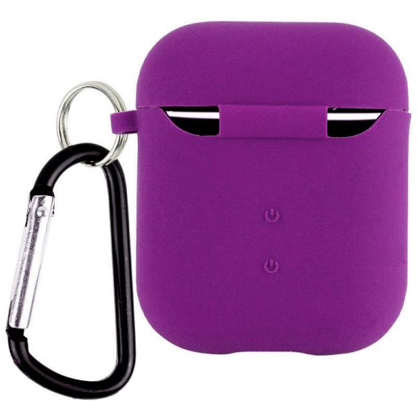 Силіконовий футляр для Airpods 1/2 з мікрофіброю - Зображення 2