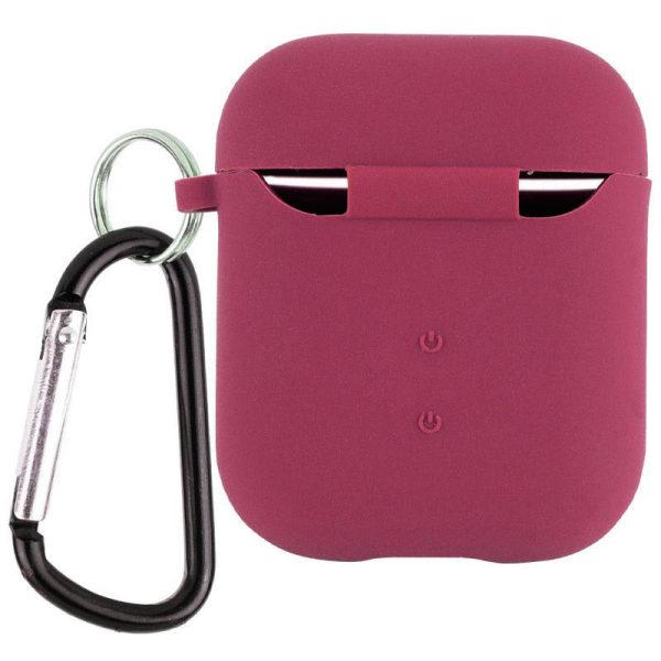 Силіконовий футляр для Airpods 1/2 з мікрофіброю - Зображення 2