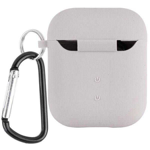 Силіконовий футляр для Airpods 1/2 з мікрофіброю - Зображення 2
