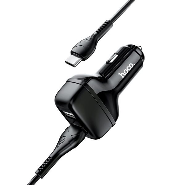 АЗП Hoco Z36 (2USB/2.4A) + Type-C - Зображення 2