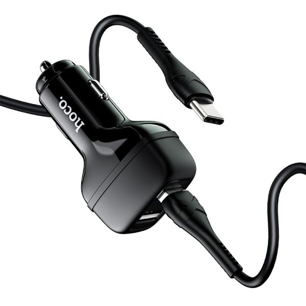 АЗП Hoco Z36 (2USB/2.4A) + Type-C - Зображення 3