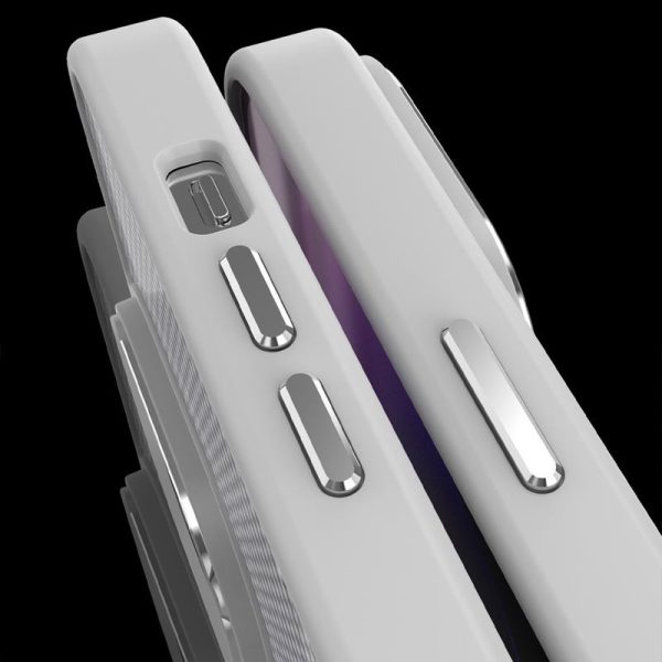 Чохол для iPhone 14 Pro Max Сірий TPU+PC Carbon with MagSafe - Зображення 3