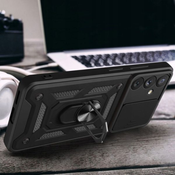 Ударостійкий чохол для Samsung Galaxy A36 5G Чорний Camshield Serge Ring - Зображення 2