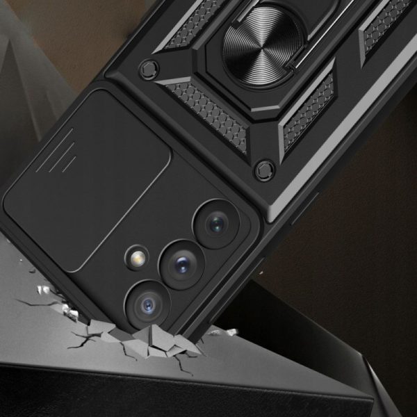 Ударостійкий чохол для Samsung Galaxy A36 5G Чорний Camshield Serge Ring - Зображення 6