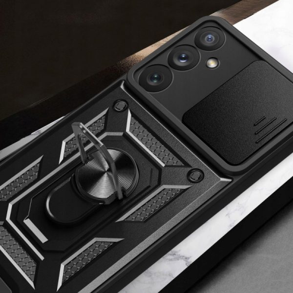 Ударостійкий чохол для Samsung Galaxy A36 5G Чорний Camshield Serge Ring - Зображення 7