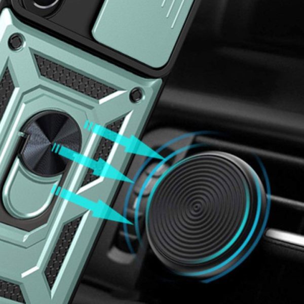 Ударостійкий чохол для Samsung Galaxy S25 Ultra Зелений Camshield Serge Ring - Зображення 3