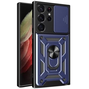 Ударостійкий чохол для Samsung Galaxy S25 Ultra Синій Camshield Serge Ring