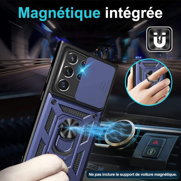 Ударостійкий чохол для Samsung Galaxy S25 Ultra Синій Camshield Serge Ring - Зображення 5