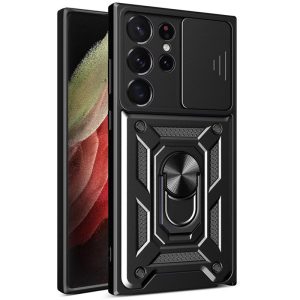 Ударостійкий чохол для Samsung Galaxy S25 Ultra Чорний Camshield Serge Ring