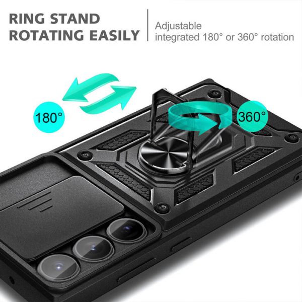 Ударостійкий чохол для Samsung Galaxy S25 Ultra Чорний Camshield Serge Ring - Зображення 6