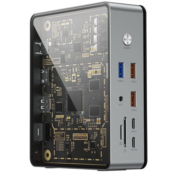 Перехідник HUB WIWU Matrix docking station 16in1 W1601 - Зображення 2
