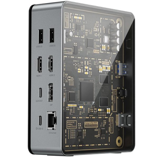 Перехідник HUB WIWU Matrix docking station 16in1 W1601 - Зображення 3