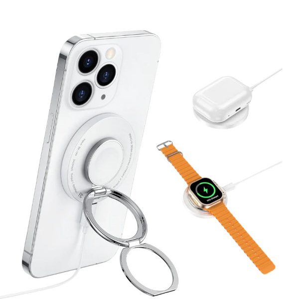 Бездротова зарядка WIWU Wi-W027 3 in 1 wireless charger