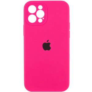 Чохол для iPhone 12 Pro Max Рожевий Silicone Case Full Camera Protective