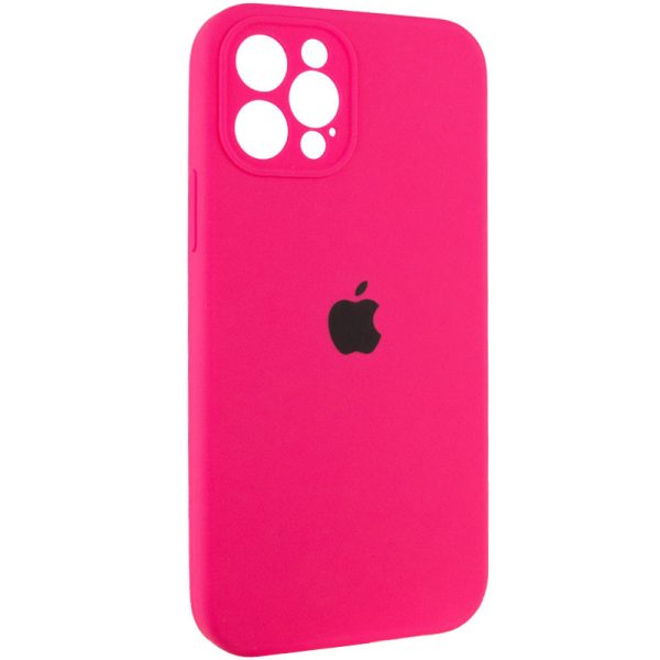Чохол для iPhone 12 Pro Max Рожевий Silicone Case Full Camera Protective - Зображення 2