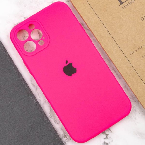 Чохол для iPhone 12 Pro Max Рожевий Silicone Case Full Camera Protective - Зображення 4
