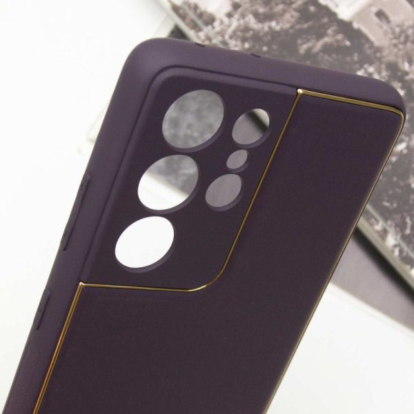 Шкіряний чохол для Samsung Galaxy S21 Ultra Фіолетовий Xshield - Зображення 5