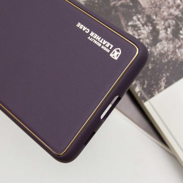Шкіряний чохол для Samsung Galaxy S21 Ultra Фіолетовий Xshield - Зображення 6