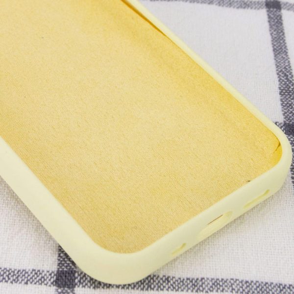 Чохол для iPhone 12 Pro Max Жовтий Silicone Case Full Protective NO LOGO - Зображення 3