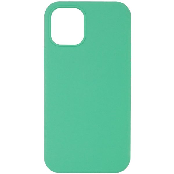Чохол для iPhone 12 Pro Max Зелений Silicone Case Full Protective NO LOGO