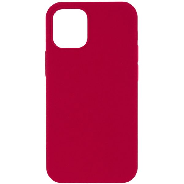Чохол для iPhone 12 Pro Max Червоний Silicone Case Full Protective NO LOGO